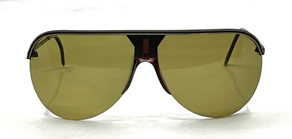 Avanti LTD6-Vintage Shield Aviator Sunglasses Italy Unworn/Green Lens 62mm