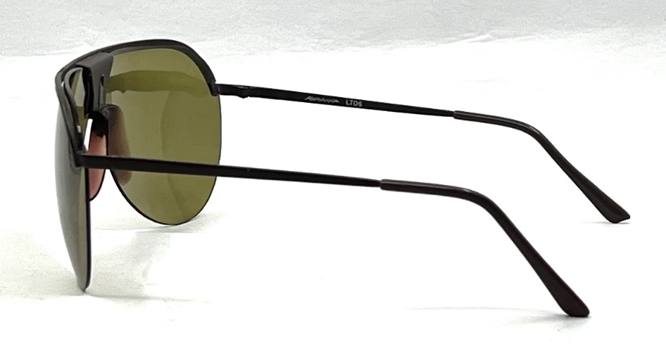 Avanti LTD6-Vintage Shield Aviator Sunglasses Italy Unworn/Green Lens 62mm