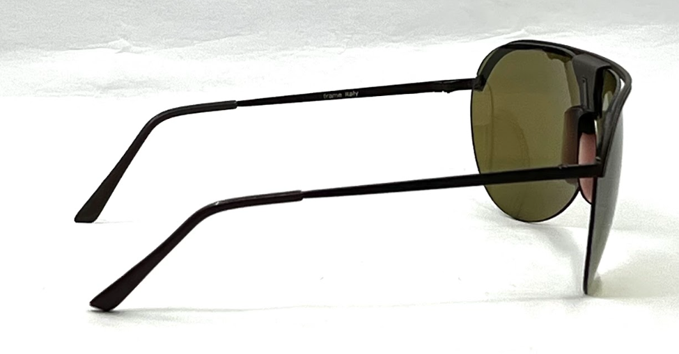 Avanti LTD6-Vintage Shield Aviator Sunglasses Italy Unworn/Green Lens 62mm