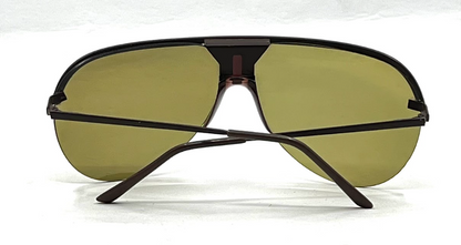 Avanti LTD6-Vintage Shield Aviator Sunglasses Italy Unworn/Green Lens 62mm