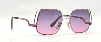 Tura Model 125 Y2K Vintage Square Sunglasses-New Gradient Tinted Custom Lenses
