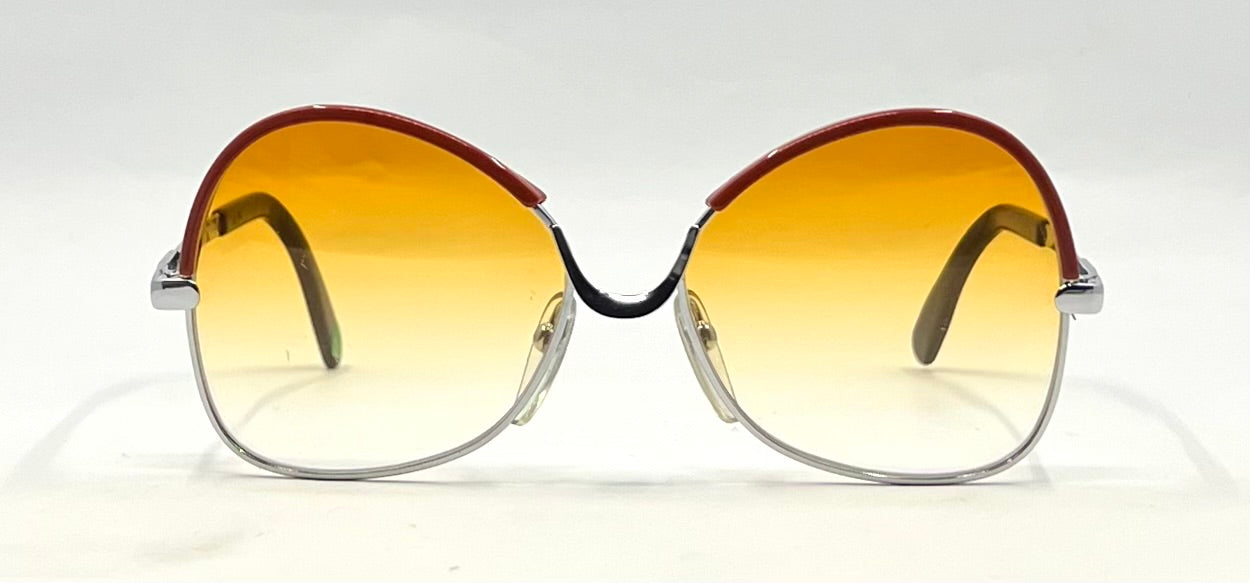 Silhouette MOD 480 Vintage Aviator Sunglasses-New Sunset Gradient Custom Lenses
