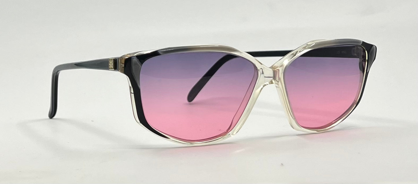 Givenchy Paris 950 Vintage Sunglasses w/New Pink Gradient Custom Lenses-UNWORN