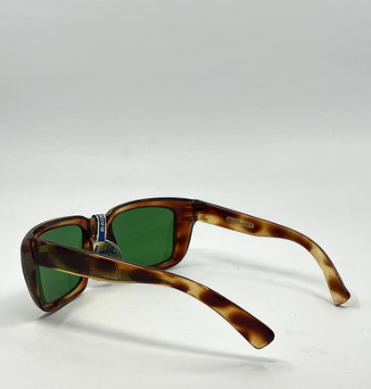 Nilsol Italy-Vintage Sunglasses-Tortoise Acetate W|Org. Green Lenses-Unworn