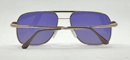 Rodenstock R 2728 D Aviator Sunglasses-New Solid Purple Custom Lenses-Unworn