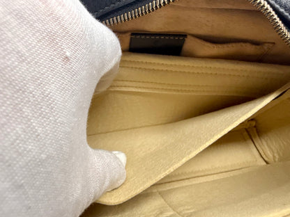 Gucci GG Marmont Small Camera Bag-Black Leather- Chevron Gold