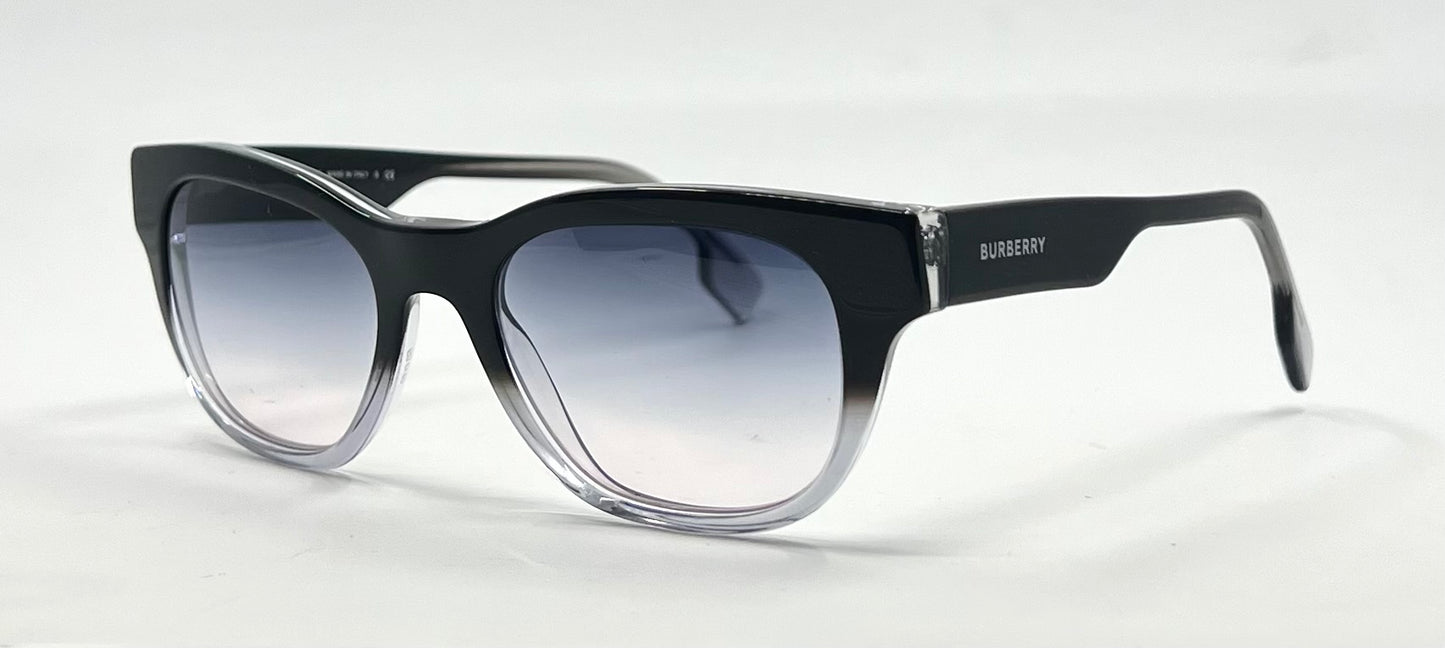 Burberry B2306 Black/Clear Cat-Eye w/New Gradient Second Chance Customs Lenses