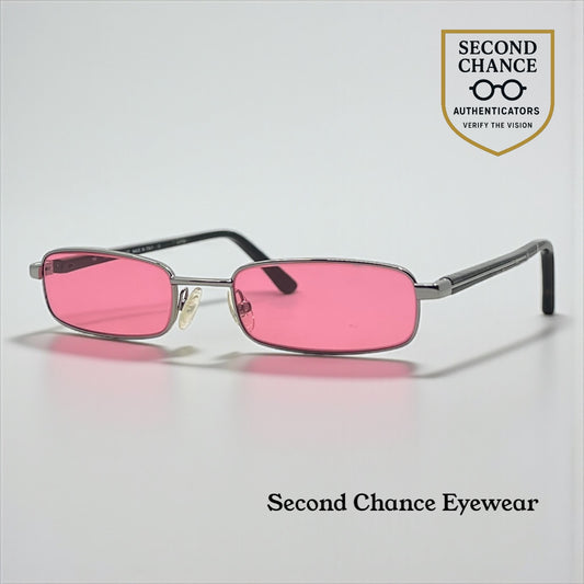 Giorgio Armani GA272-Y2K Vintage Sunglasses-New Solid Rose Pink Custom Lenses