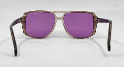 Universal Univis Bronzini-9 Vintage Sunglasses-New Purple Second Chance Custom Lenses