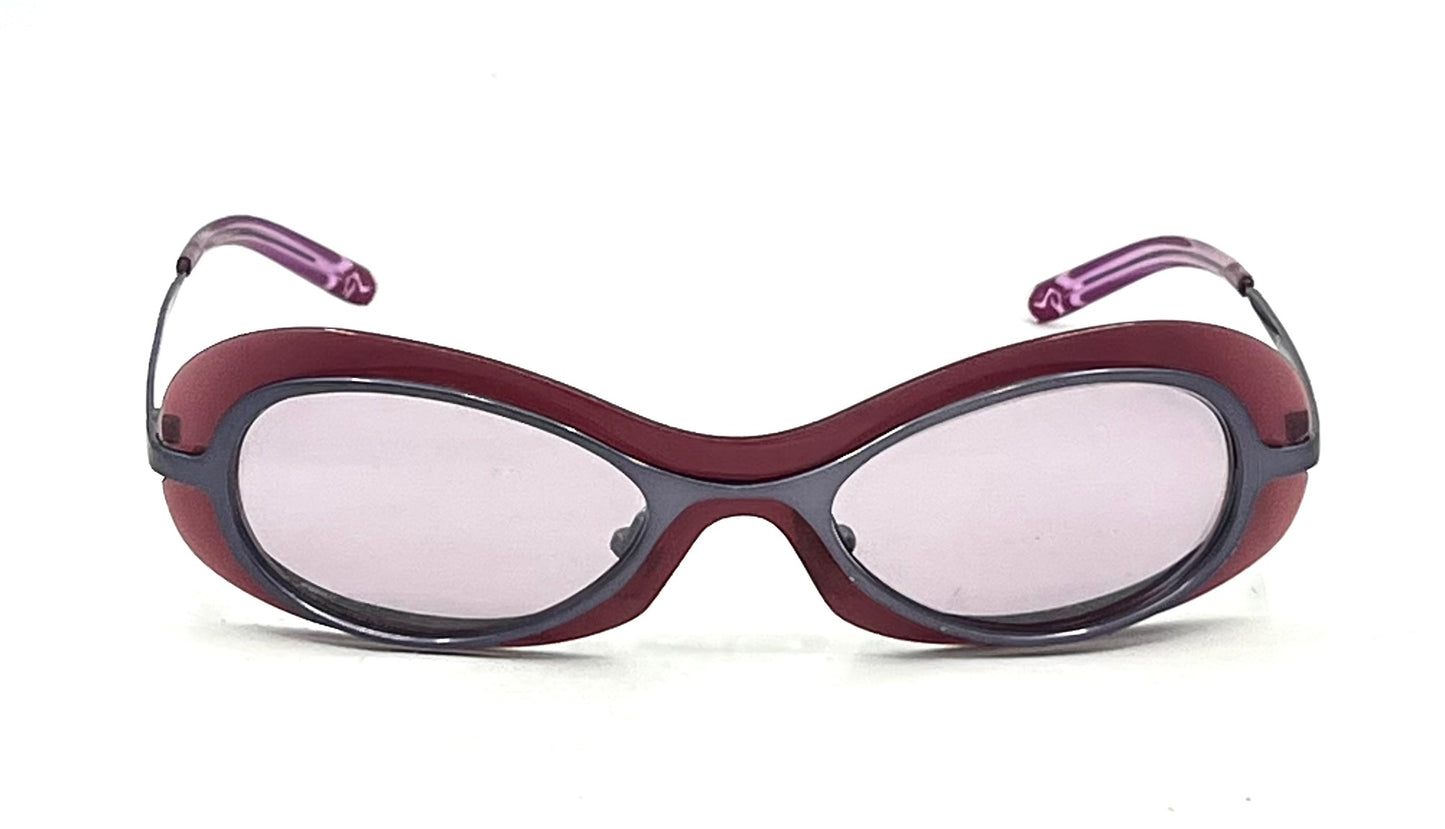 HIERO PV239 Y2K Titanium Japan Sculpted Oval Sunglasses Deadstock