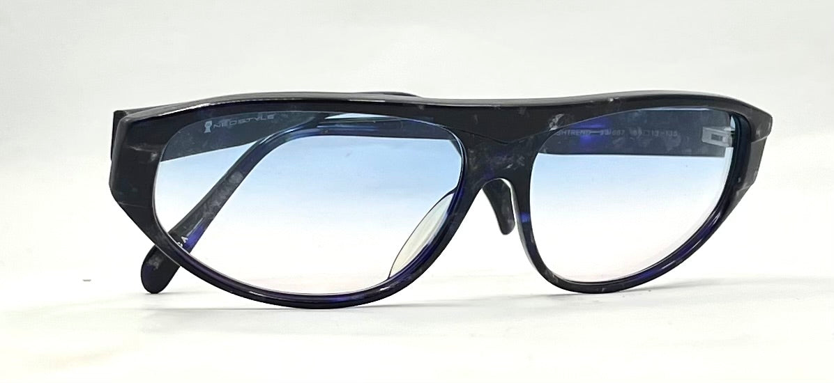 Neostyle Fashtrend 33/667 VINTAGE Sunglasses-Blue Acetate-New Gradient Custom Lenses