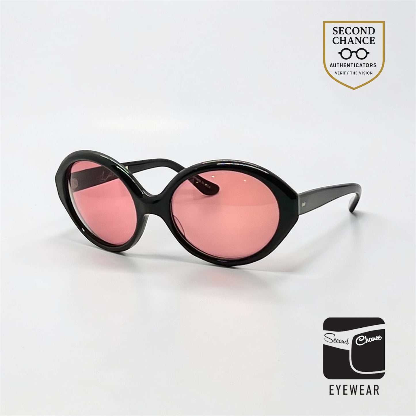 JUST BECAUSE LA Oversized Oval Vintage Sunglasses-Handmade USA-Unworn