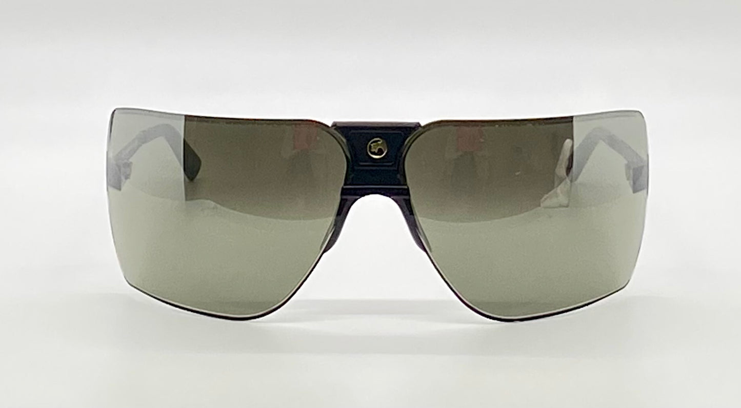 VINTAGE 1980s GARGOYLES USA-2nd Generation Silver Mirrored Sunglasses-85mm w/Original case