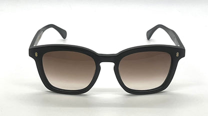 Benjamin “James” Matte Black Sunglasses | Made in Japan | Custom Gradient Lenses | Full Kit |