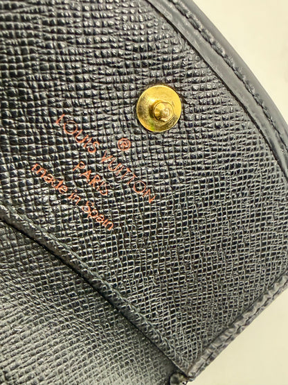 Louis Vuitton VINTAGE Epi Leather Compact Wallet Black-Authentic