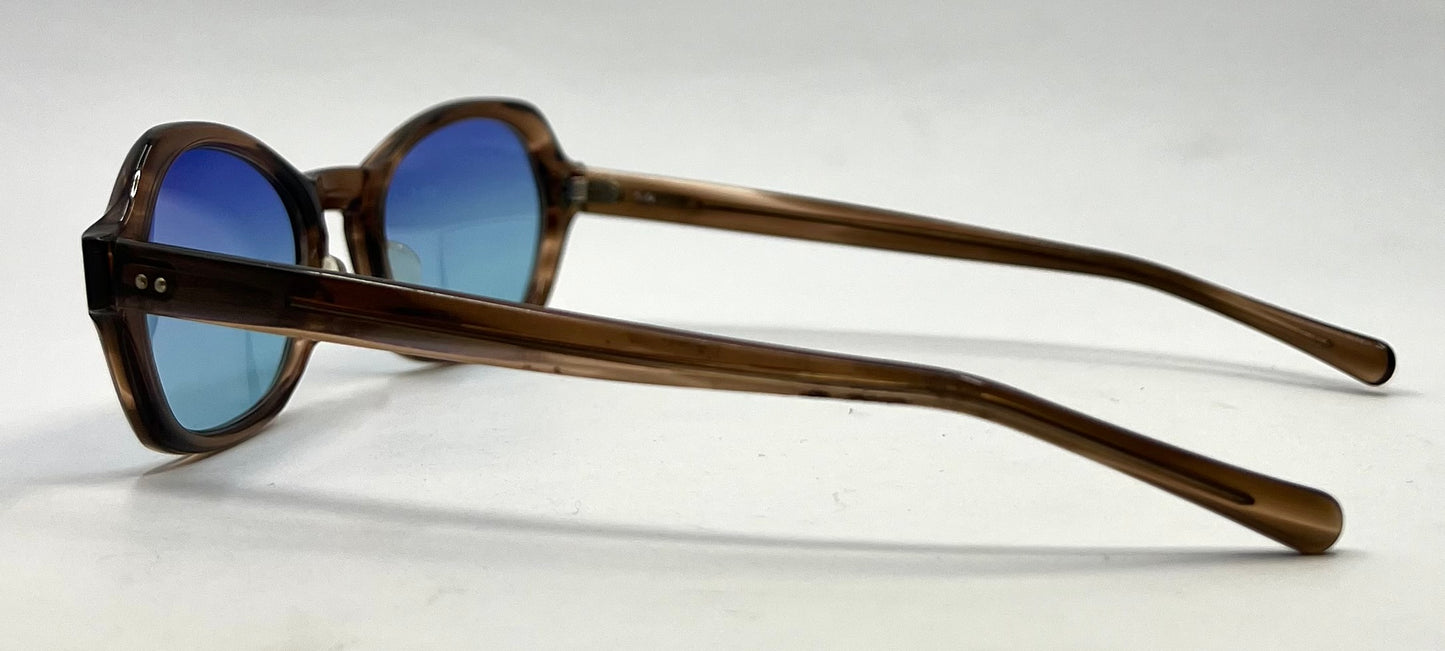 Vintage American Optical Sunglasses 5 1/4 Custom Light Blue Lenses USA