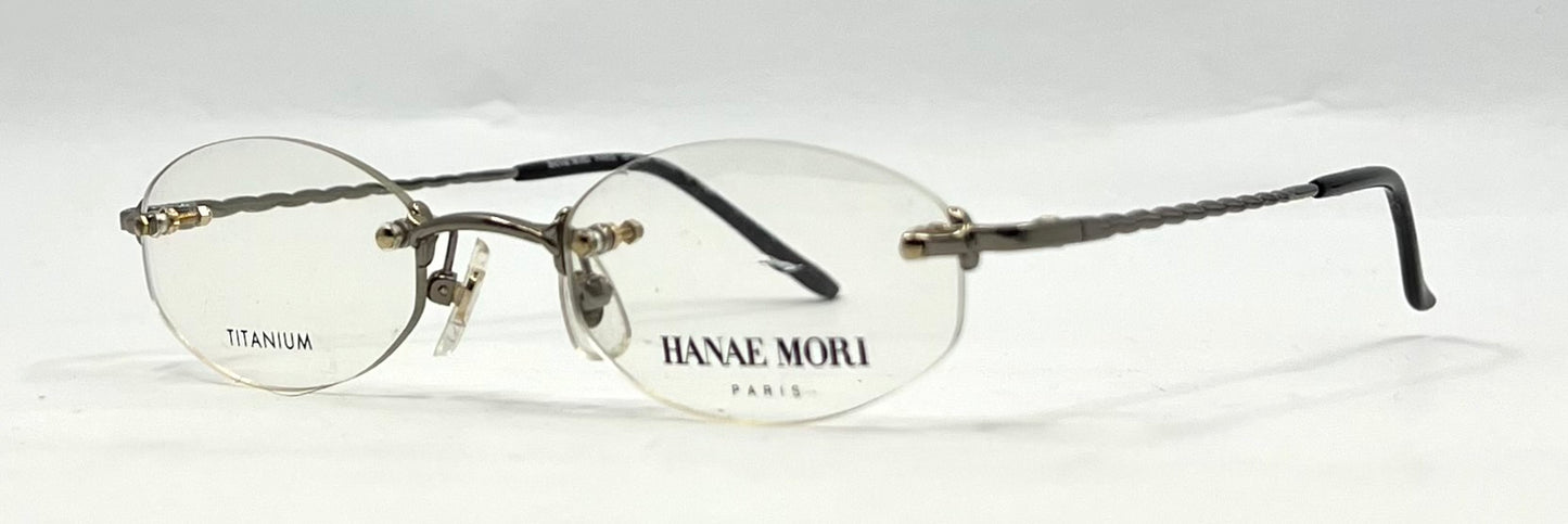Hanae Mori Paris HP7305 Y2K Minimalist Rimless Titanium Glasses Japan Unworn