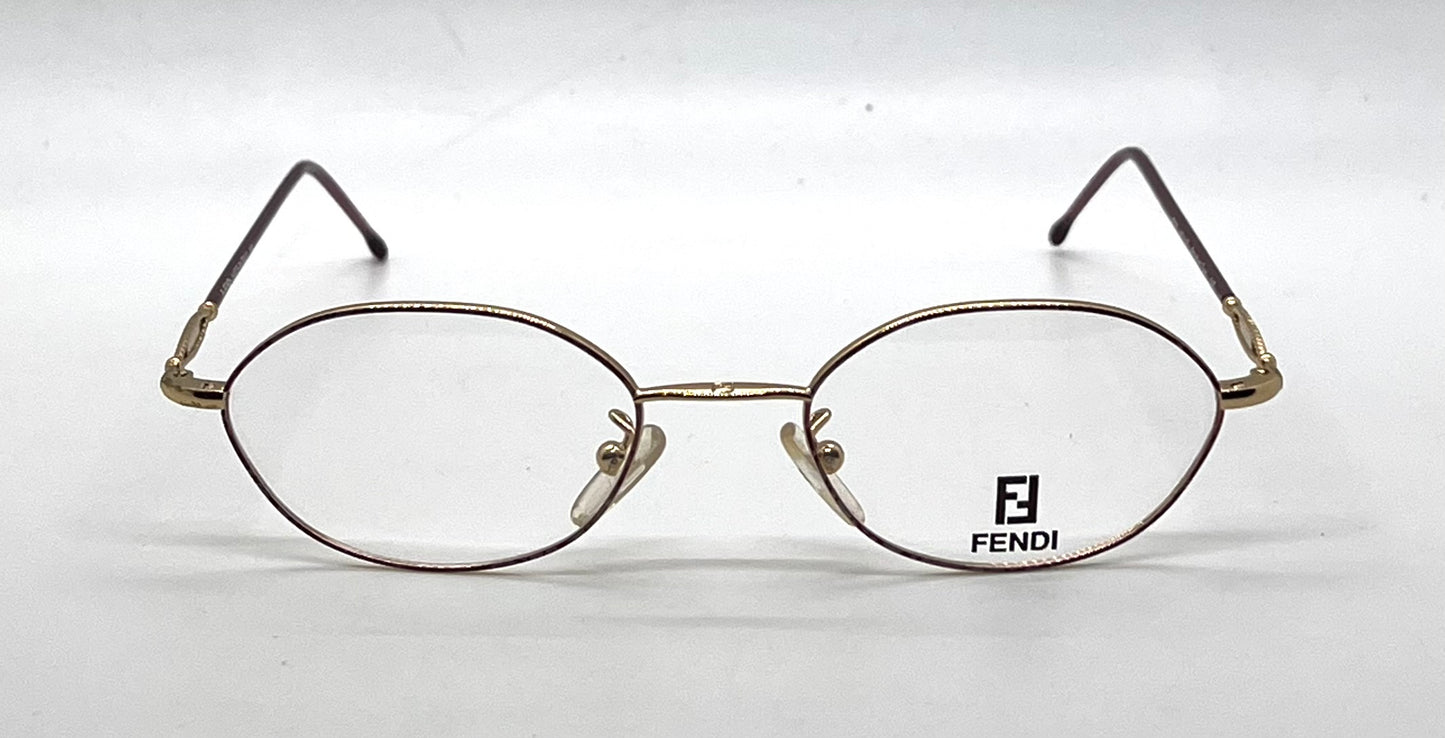 Fendi F500 Amethyst Swirl Unworn/NOS Vintage Eyeglasses Italy 49mm