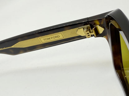 Tom Ford TF1202 52E ICON Collection Sunglasses-Zeiss Yellow Lenses-Full Kit-New