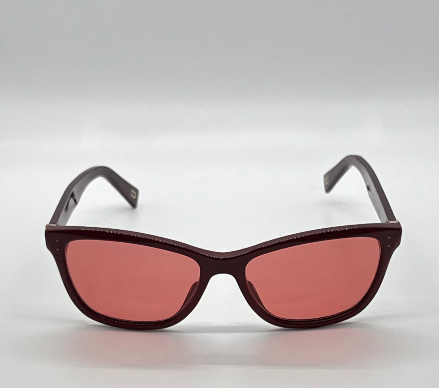 Marc Jacobs MARC 123 OXU Cat Eye Sunglasses w/New Solid Pink/Red Custom Lenses-New/Unworn