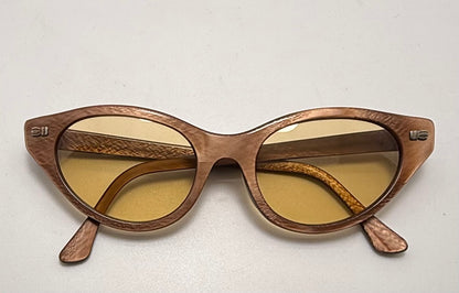 TITMUS 5 1/2 - Textured Bronze with Custom Berko’s Designs Amber Honey Burnt Lenses