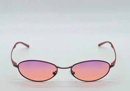 Christian Dior CD3605 32S Y2K Red Oval Sunglasses w/Custom Sunset Gradient Lenses