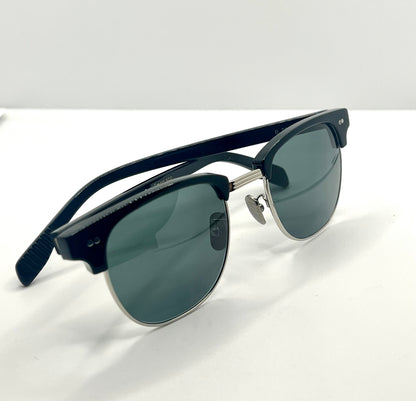 Vintage DEADSTOCK Fine Arts Optical Clubmaster Sunglasses – San Francisco – Custom Solid Grey Lenses