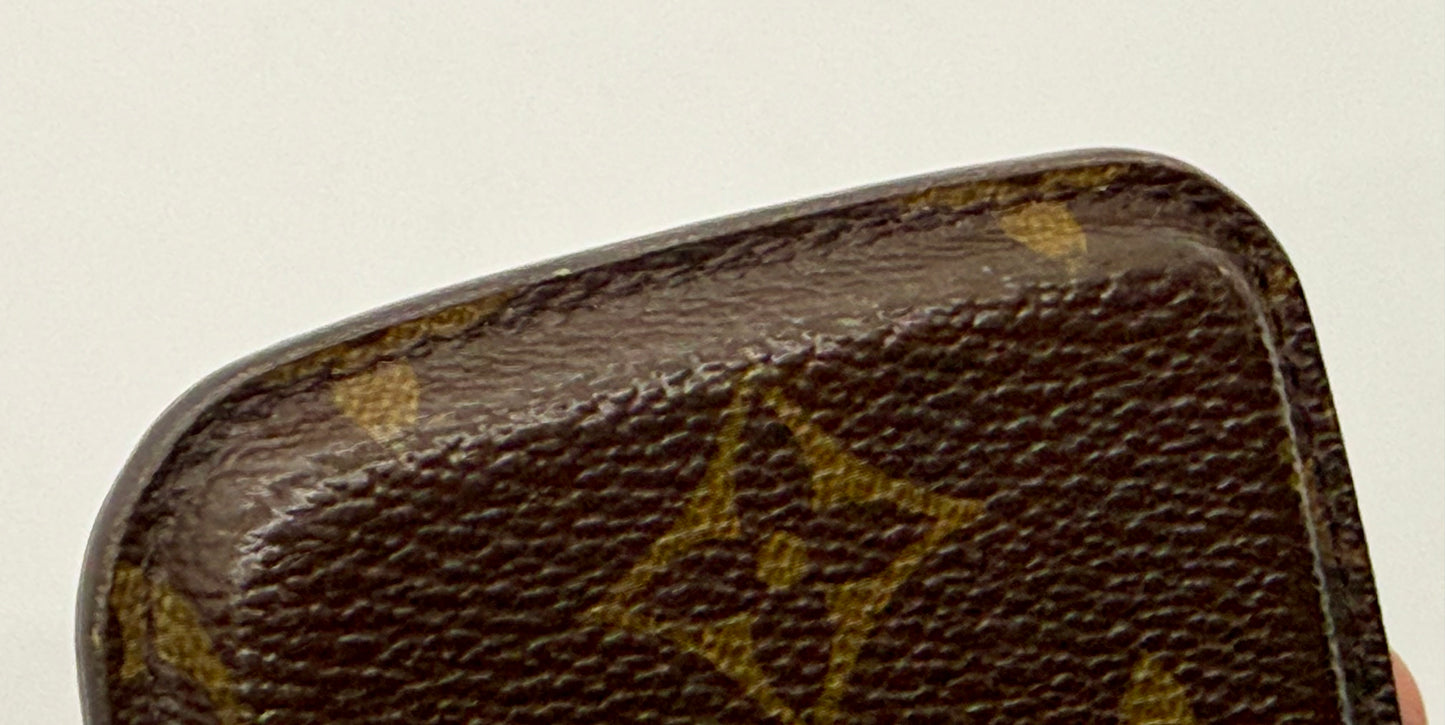 Louis Vuitton Monogram Phone Sleeve Vintage LV Canvas Slim Pouch