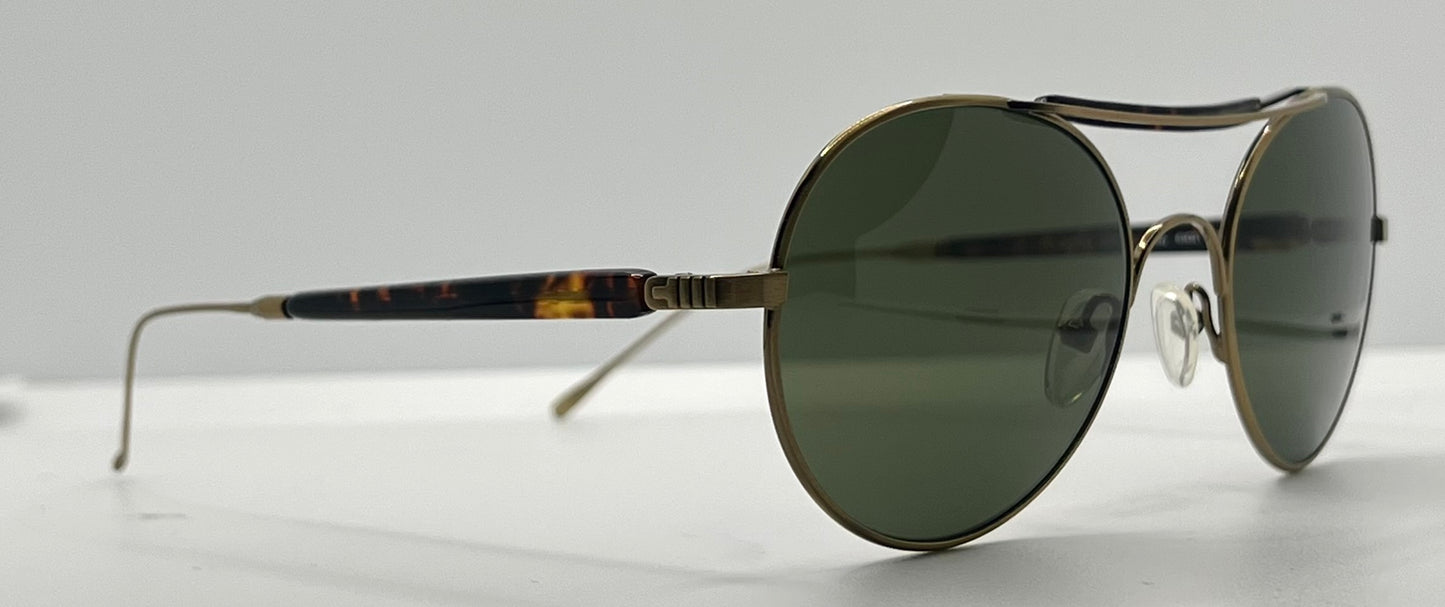 Mosley Tribes x Stüssy MT2034S 503952 Sunglasses-Gold Tortoise 53-21mm-Full Kit