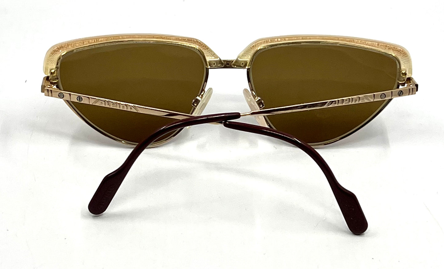 Alpina FM 61 West Germany Cat Eye Vintage Sunglasses-New Custom Lenses-Unworn