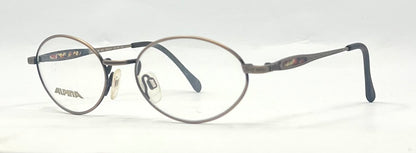 Vintage Alpina Windows 704 Round Metal Optical Frame 51-19 Deadstock