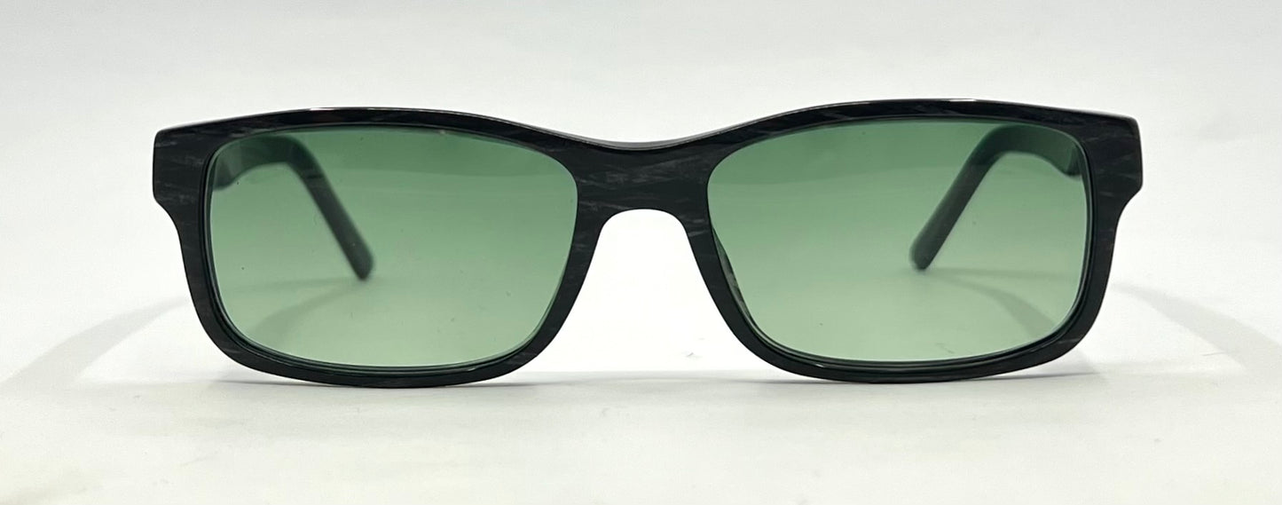 Salvatore Ferragamo 2669 593 Sunglasses w/New Solid Green Custom Lenses-53mm-Italy