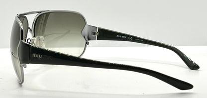 MIU MIU SMU55G 5AV-1X1 Shield Sunglasses-Gradient Lenses-68mm-New/Unworn-Full Kit