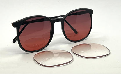 Tura MOD.TL 326 EBO Vintage Sunglasses – New Red Gradient Second Chance Customs