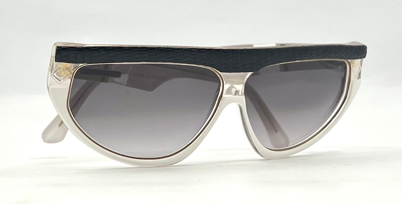 Claudio Carlotti STRATOS CC.07 Unworn Vintage-French Leather Sunglasses