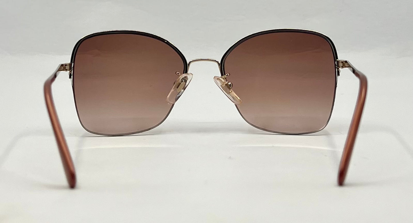 Cottet 941-Vintage Half-Rim Sunglasses-New Gradient Tinted Custom Lenses-Unworn