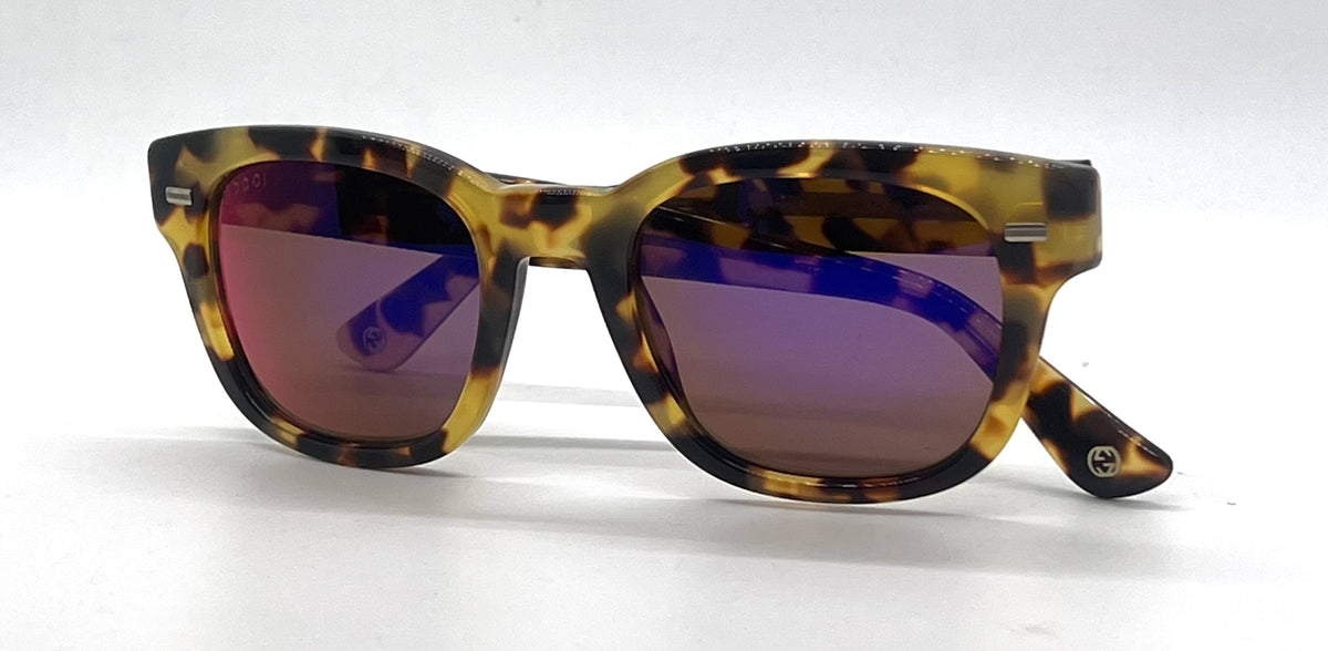 Gucci GG1079/S Havana Purple Mirror Sunglasses Unworn/Full Kit-Italy-50mm