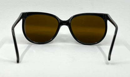 Vuarnet Pouilloux 4002 Vintage Sunglasses Black Brown Lenses-Made in France