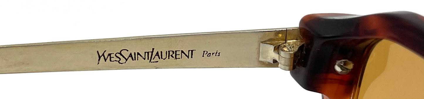 Yves Saint Laurent YSL 345 II VINTAGE Sunglasses-New Golden Ember Custom Lenses-Unworn
