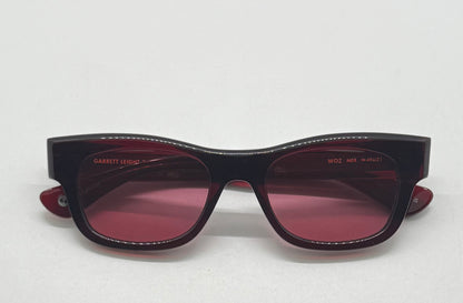 Garrett Leight WOZ MER 49[]21-Merlot Lilac Lens Sunglasses-New/Unworn-Full Kit