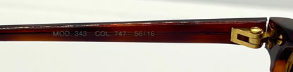 Versace 343 747 Vintage Half-Rim Sunglasses w/New Gradient Custom Tinted Lenses-56mm