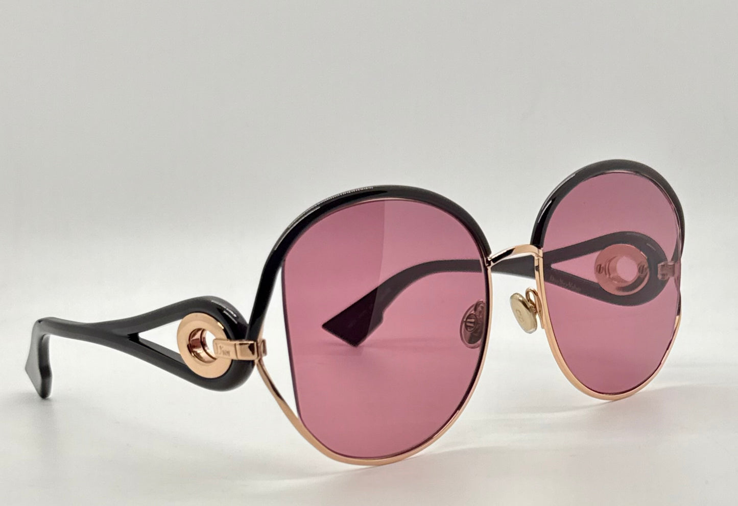Christian Dior New Volute 58EVC Vintage Sunglasses-Rose Lenses-Full Kit-NOS/Unworn-57mm