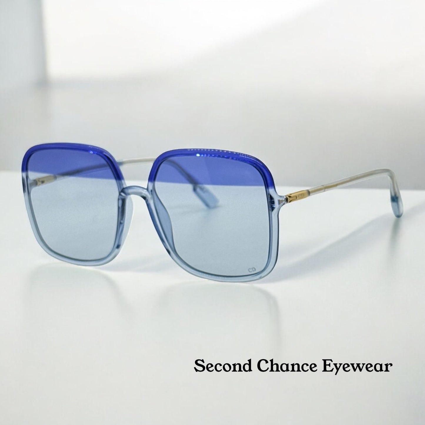 Christian Dior DiorSoStellaire1 Sunglasses ZX9UY-Blue Gradient Lenses–Full Kit/NOS