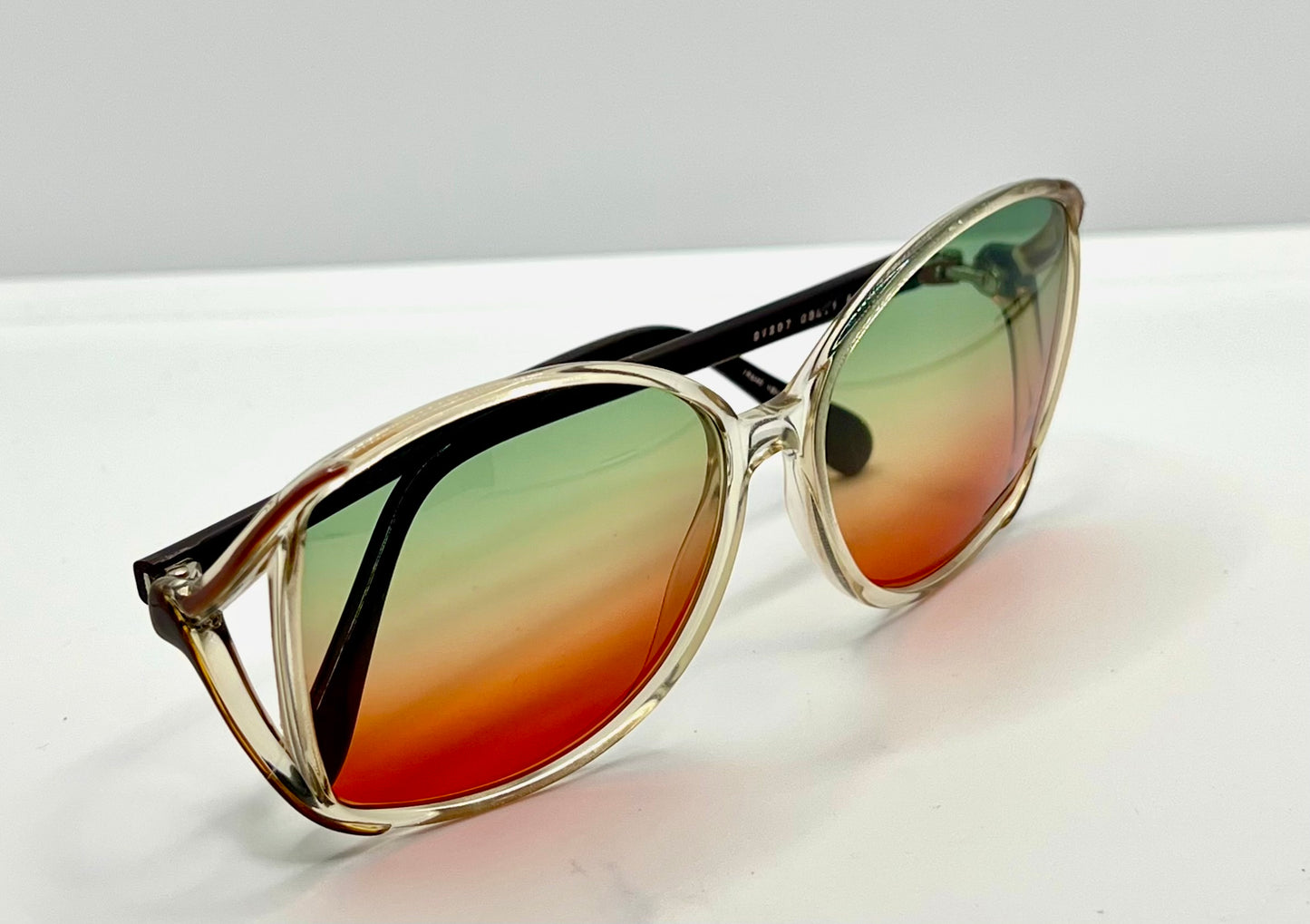 Sergio Valente SV207 Vintage Sunglasses w/New, Custom Tri-Gradient Lenses-Rare 80s Deadstock