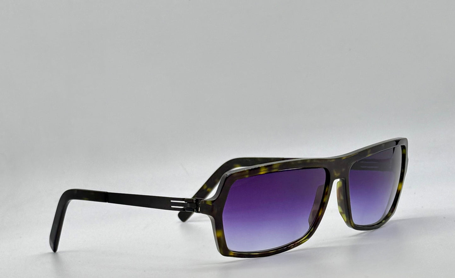 ic! Berlin “Ryoko” Screwless Sunglasses-New Purple Gradient Tinted Custom Lenses-UNWORN