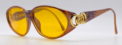 Vintage Christian Dior 2851 80 Sunglasses w/Brand New, Custom, Day/Night Yellow Lenses