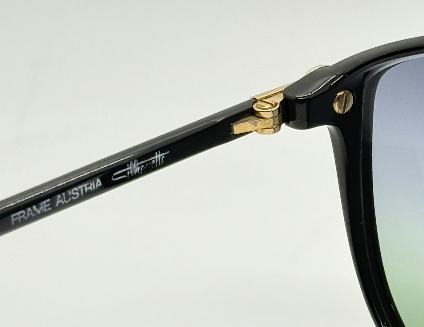 Silhouette M 1709 C 5504 Vintage Sunglasses w/New Blue-to-Green Custom Gradient Lenses