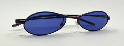 GUCCI GG 2578 625-Y2K Vintage Oval Sunglasses-New Solid BlueCustom Lenses