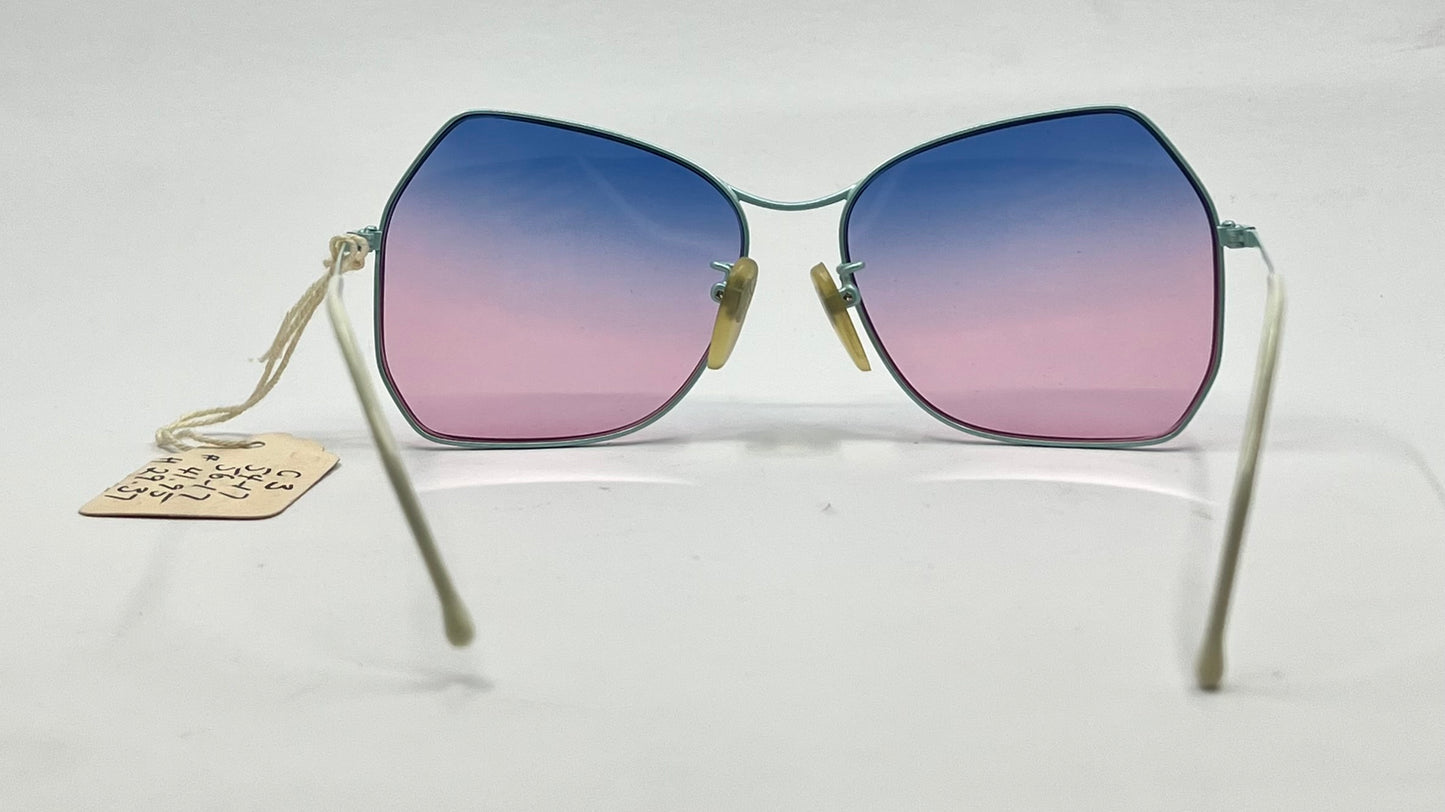 Cobalt C-3 54-17 Vintage Sunglasses-New Blue-Rose Second Chance Custom Lenses
