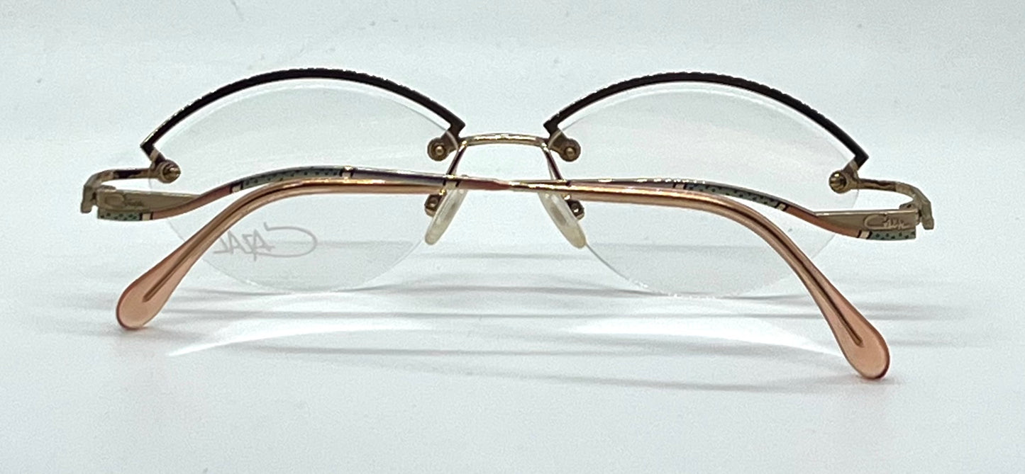 CAZAL 702 Col. 740 NOS/Unworn-Semi Rimless VINTAGE Eyeglasses-Germany